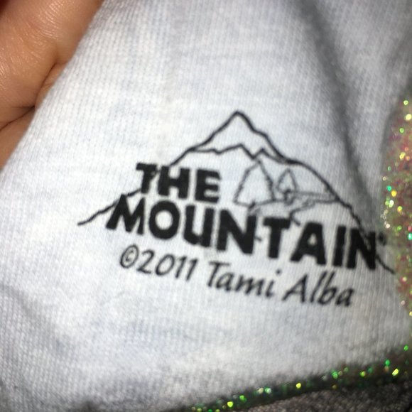 The Mountain Sparkled White Tigers T Shirt 1X New - Picture 3 of 4